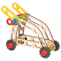 Βαλιτσάκι - Σετ ξύλινων κατασκευών «Οχήματα» Goki 58737
