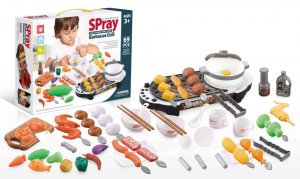 Μεγάλο σετ κουζινικών + grill Ecotoys 487931