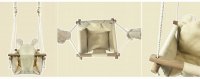 Πάνινη Κούνια Ecotoys 001 WHITE