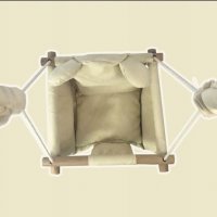 Πάνινη Κούνια Ecotoys 001 WHITE