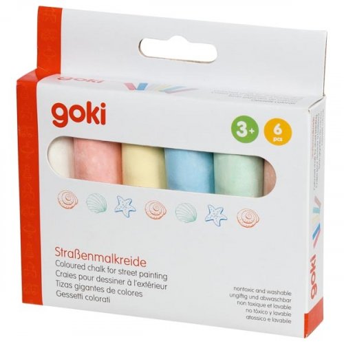 Σετ χρωματιστές κιμωλίες Goki SP406