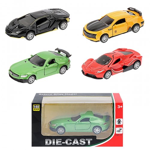 Die Cast Pull Back 1:60 Super Car ToyMarkt 70-2296